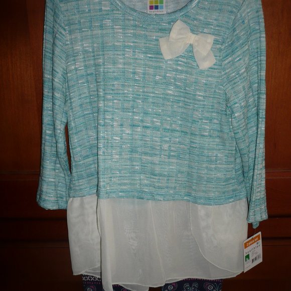 2 pc set leggings top HEALTHTEX 5T - Picture 2 of 4